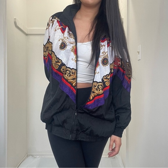 🌈 Vintage American Royal by Gloria Vanderbilt Windbreaker 🌈 - Picture 5 of 16